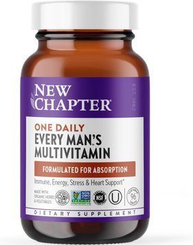 Мультивитамины для мужчин, One Daily Every Man's, New Chapter, 96 вегетарианских таблеток