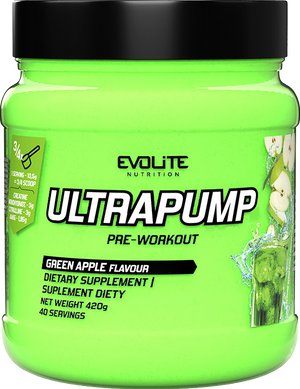 Предтренировочный комплекс Evolite Nutrition Ultra Pump 420 г green apple