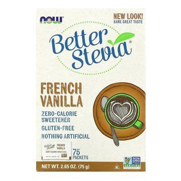 Стевия Now Foods (BetterStevia) 75 пакетиков по 1 г в каждом