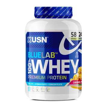 Сироватковий протеїн USN Blue Lab 100% Whey Premium Protein 2000 г caramel popcorn