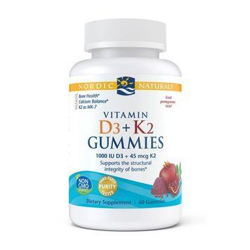 Вітамін D3 + K2 Nordic Naturals Vitamin D3 + K2 Gummies 1000 IU / 45 mcg 60 цукерок
