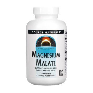 Малат магнію Source Naturals Magnesium Malate 1250 mg 180 таблеток