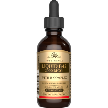 Вітамін B-12 (метилкобаламин) Solgar Liquid B-12 2000 mcg 59 мл