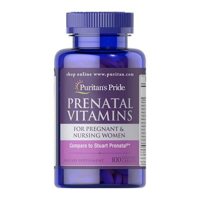 Вітаміни для вагітних і годуючих жінок Puritan's Pride Prenatal Vitamins (100 капс)