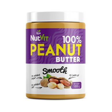 Натуральная арахисовая паста OstroVit 100% Peanut Butter 1000 г