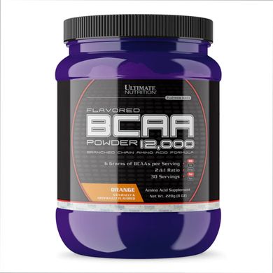 БЦАО Ultimate Nutrition BCAA Powder 12000 7,6 г Orange Sample