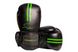 Боксерские перчатки PowerPlay 3016 черно-зеленые 16 унций