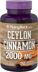 Екстракт кориці Piping Rock Total Spectrum Cinnamon 500 mg 200 капсул