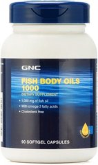 Рыбий жир GNC Fish body oils 1000 90 капсул