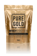 Сироватковий протеїн концентрат Pure Gold Protein Whey Protein 1000 грамів Полуничний міклкшейк