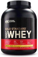 Сироватковий протеїн ізолят Optimum Nutrition EU Gold Standard 100% Whey 2270 грам banana сream