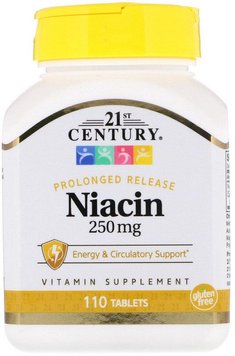 Ніацин 21st Century Niacin 250 mg (110 таб)