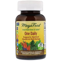 Мультивітаміни One Daily, MegaFood, 30 таблеток