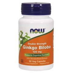 Гинкго билоба Now Foods Ginkgo Biloba 120 mg (50 veg caps) нау фудс