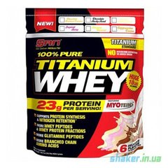 Сироватковий протеїн ізолят SAN 100% Pure Titanum Whey 4540 г титаниум chocolate rocky road