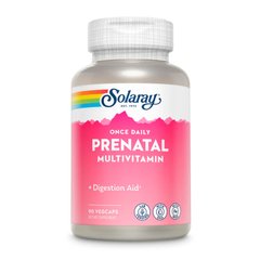 Вітаміни для вагітних Solaray Once Daily Prenatal Multi-Vita 90 вег. капсул