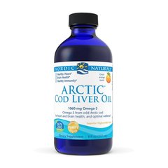 Жир із печінки тріски Nordic Naturals Arctic Cod Liver Oil 1060 mg Omega-3 237 мл great lemon