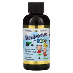 Сироп из бузины для детей California Gold Nutrition Sambucus for Kids with Echinacea 120 мл Black Elderberry