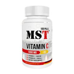 Вітамін C MST Vitamin C 1000 mg + D3 100 таблеток