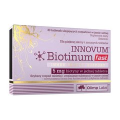 Біотин Olimp Innovum Biotinum Fast 30 таблеток
