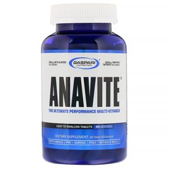 Anavite, лучшие поливитамины для производительности, Gaspari Nutrition, 180 таблеток