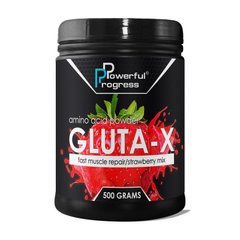 Глютамін Powerful Progress Gluta-X 500 г strawberry