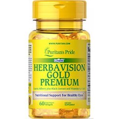 Витамины для зрения Puritan's Pride Herbavision Gold Premium (60 капс)