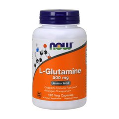 Глютамін Now Foods L-Glutamine 500 mg 120 капс