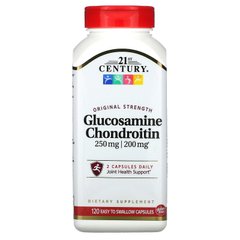 Глюкозамин хондроитин 21st Century Glucosamine Chondroitin Original Strength 120 капсул