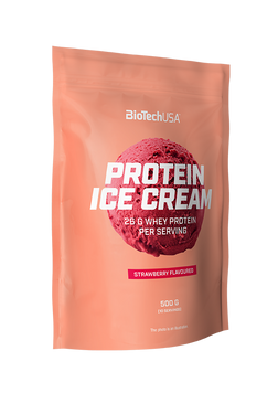 протеїнове морозиво BioTech Protein Ice Cream 500 г strawberry