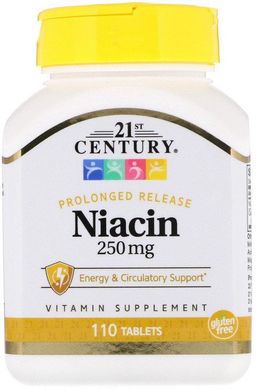 Ниацин 21st Century Niacin 250 mg (110 таб)