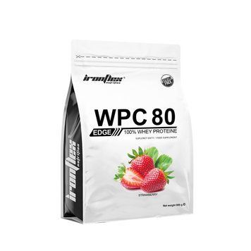 Сироватковий протеїн концентрат IronFlex WPC80.eu Edge 909 грам Полуниця