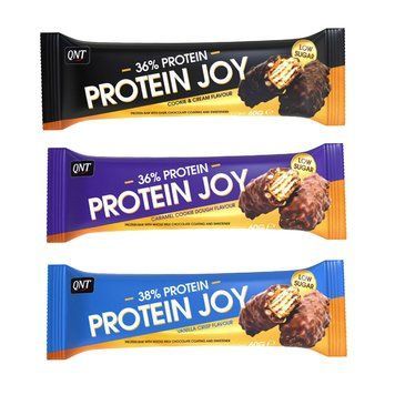 Протеиновый батончик QNT Protein joy bar 60 г cookie & cream