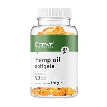 Конопляна олія OstroVit Hemp Oil Softgels 90 капсул