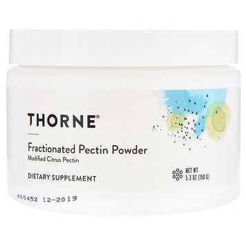 Пектин порошкообразный гранитный, Fractionated Pectin Powder, Thorne Research, 150 гр (5,3 унции)