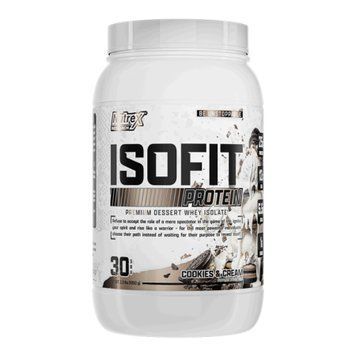 Сироватковий протеїн ізолят Nutrex Isoﬁt 1050 г Cookies Cream