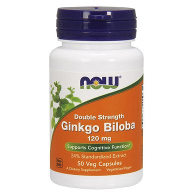 Гинкго билоба Now Foods Ginkgo Biloba 120 mg 50 veg caps