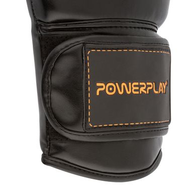 Боксерські рукавиці PowerPlay 3016 Чорно-Оранжеві 10 унцій