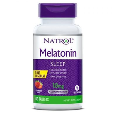 Мелатонин Melatonin Fast Dissolve 10 mg 60 tabs Citrus