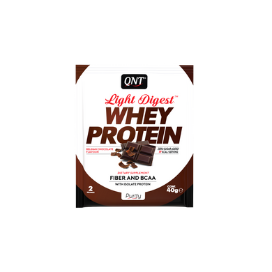 Сироватковий протеїн концентрат QNT Light Digest Whey protein (500 г) Кюнт belgian chocolate