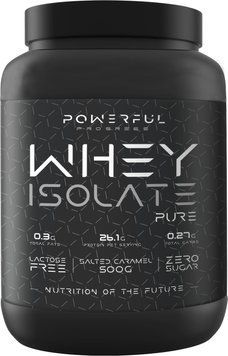 Сироватковий протеїн ізолят Powerful Progress Whey Isolate Pure 500 г salted caramel