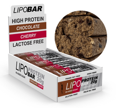 Протеїнові батончики Lipobar Lipobar 20x50 г Chocolate Cherry