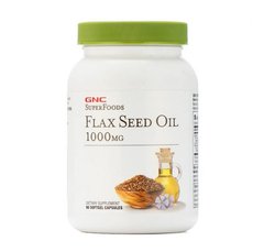 Масло семян льна GNC Flax Seed Oil 1000 90 капсул