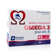 Омега 3 Olimp Omega 3 45% + vit E 120 капс рыбий жир