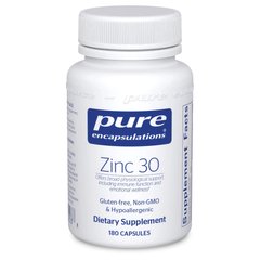 Цинк Pure Encapsulations Zinc 30 мг 180 капсул