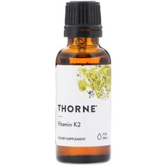 Вітамін К2, Thorne Research, 1 Рідка Унція (30 мл)