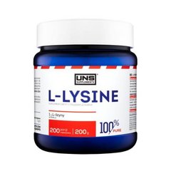 Лізин UNS 100% Pure L-LYSINE 200 г
