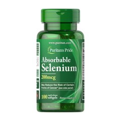 Селен Puritan's Pride Absorbable Selenium 200 mg 100 капсул