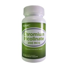 Хром піколінат GNC Chromium Picolinate 200 mcg 90 таблеток