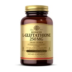 Глутатіон Solgar Reduced L-Glutathione 250 mg 60 капсул